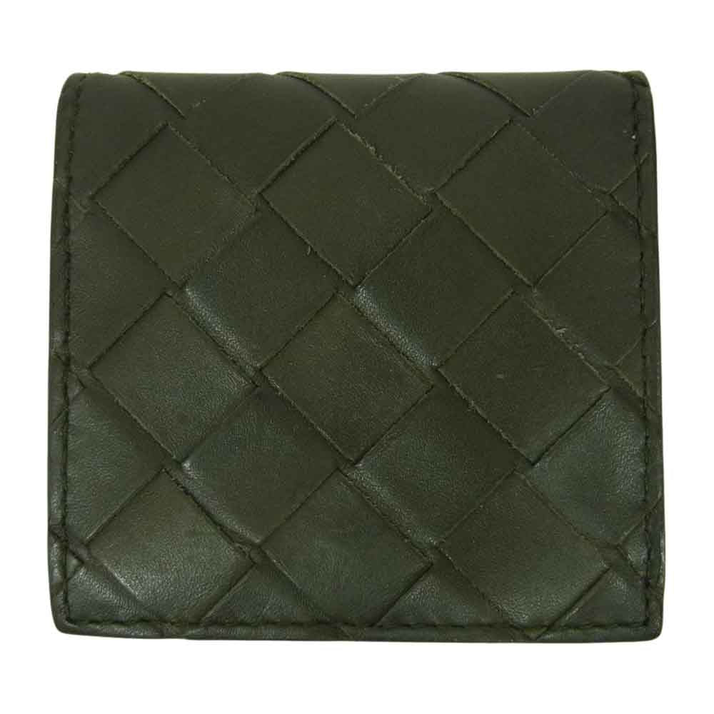 BOTTEGAVENETA ボッテガヴェネタ 596579 イントレチャート コインケース ブラック系【中古】