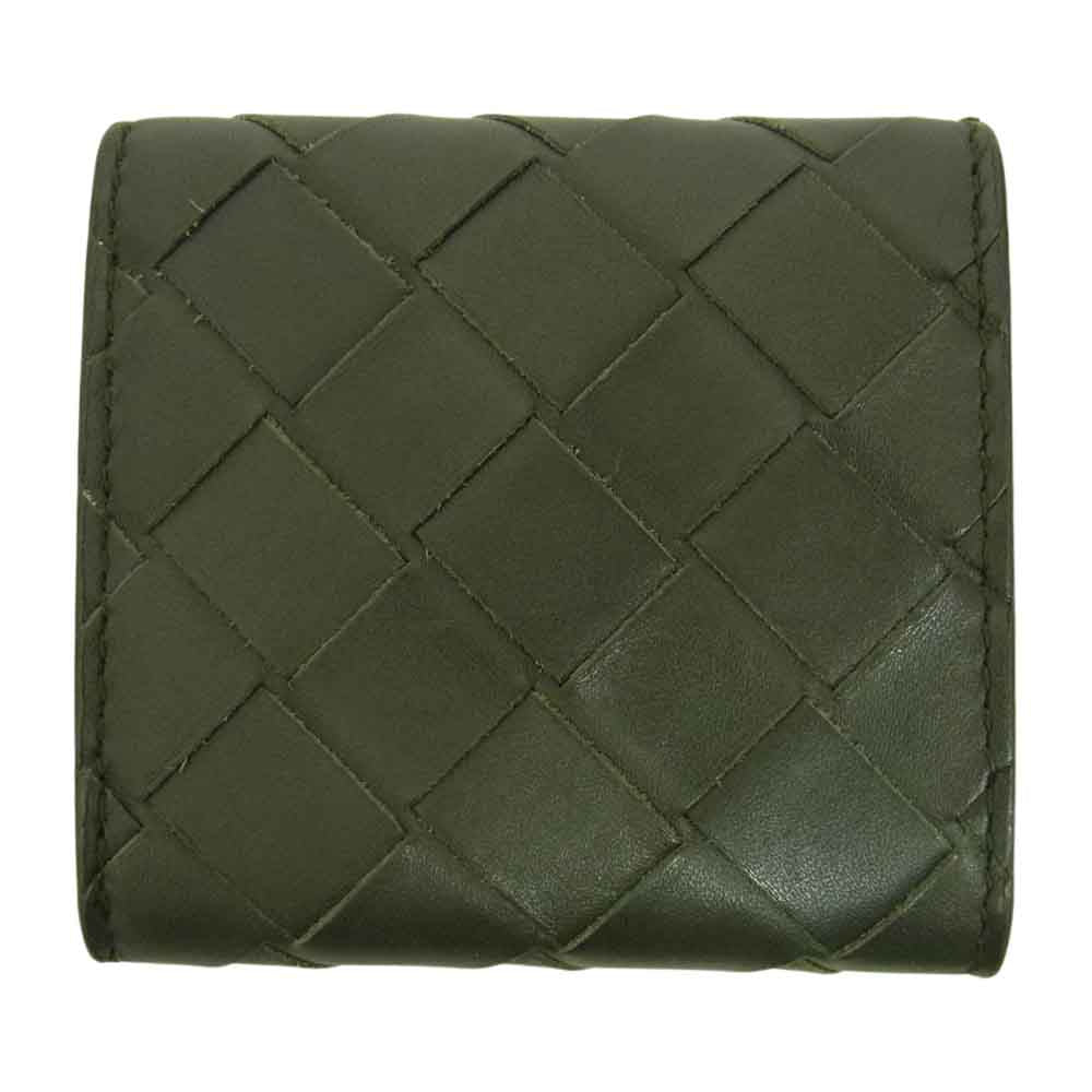 BOTTEGAVENETA ボッテガヴェネタ 596579 イントレチャート コインケース ブラック系【中古】