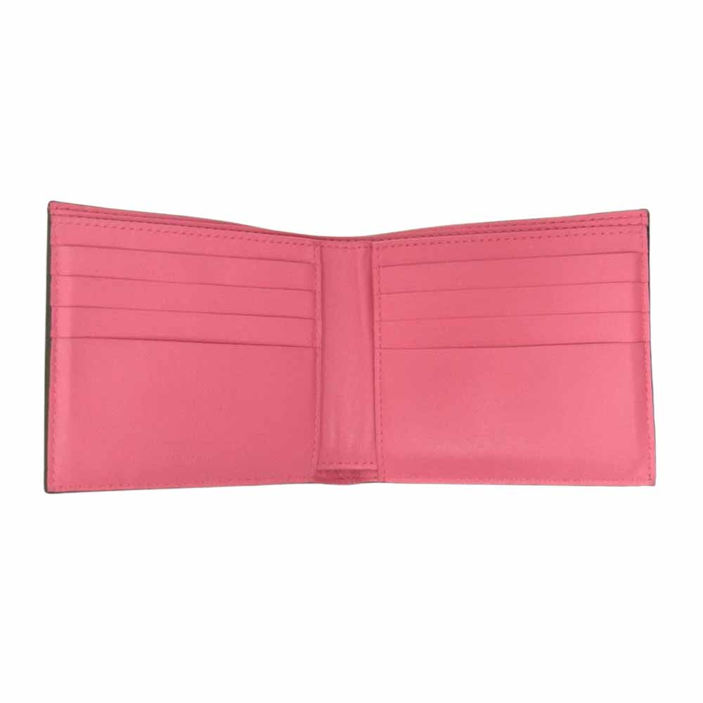 BOTTEGAVENETA ボッテガヴェネタ イントレチャート 2つ折り財布 ウォレット ブラック系【中古】