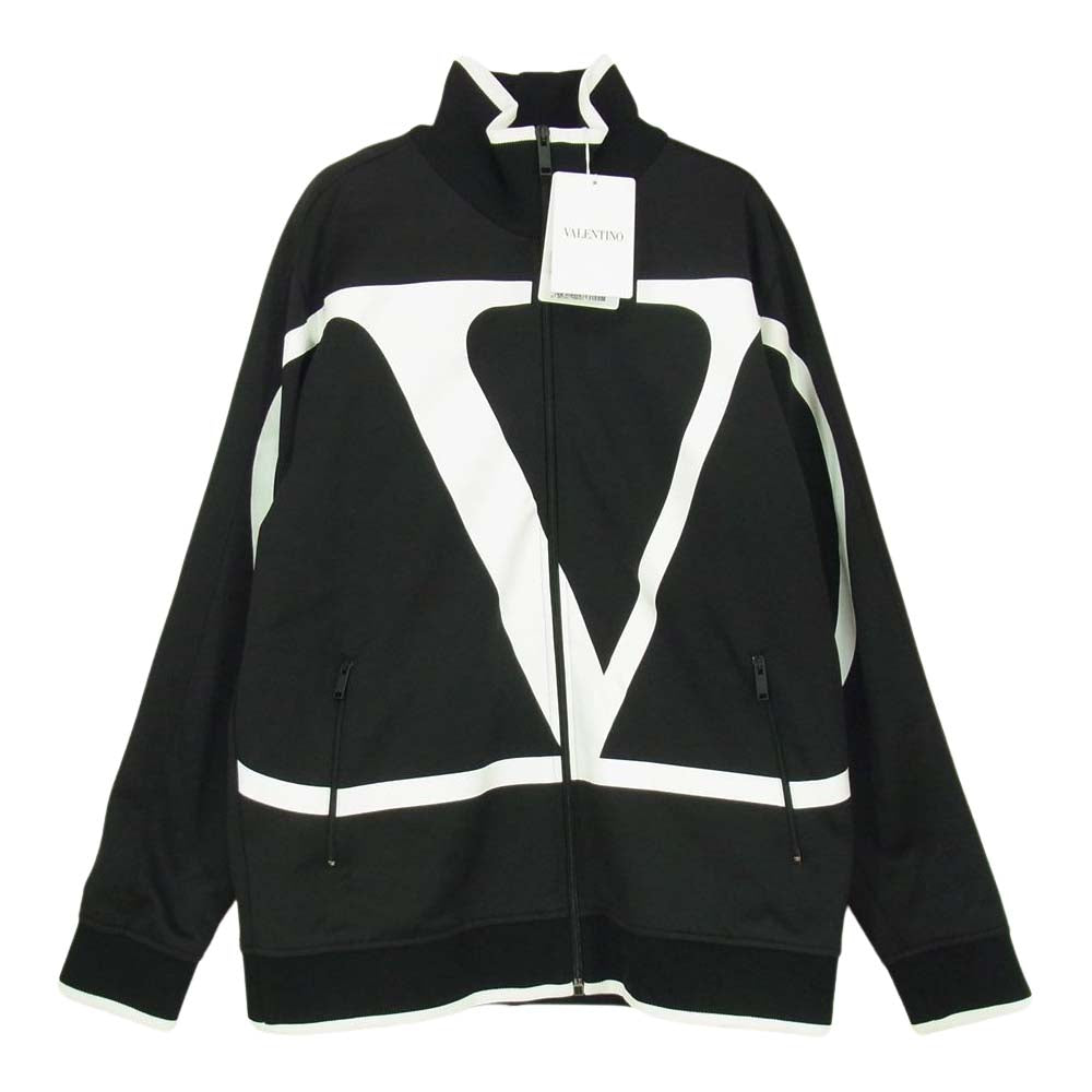 VALENTINO ヴァレンティノ SB3MF02L4SU V Logo Track Jacket ロゴ トラック ジャケット ブラック系 S【美品】【中古】