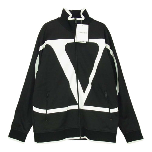 VALENTINO ヴァレンティノ SB3MF02L4SU V Logo Track Jacket ロゴ トラック ジャケット ブラック系 S【美品】【中古】