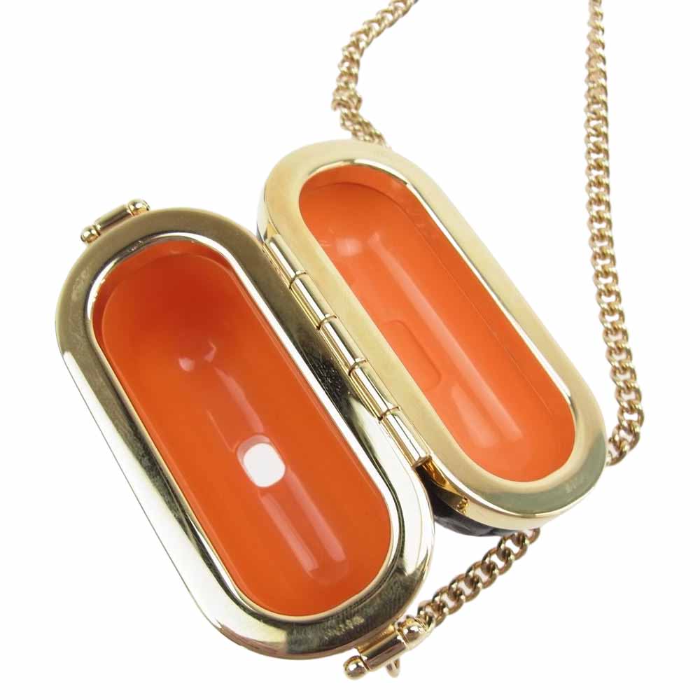 GUCCI グッチ 6759641 GGマーモント AirPods Pro ケース ブラック系 ゴールド系【中古】