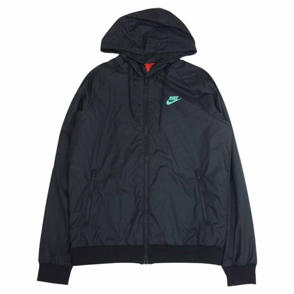 NIKE ナイキ AT6834-013 atmos アトモス NSW AIRMAX JKT エアマックス ナイロン ジャケット ブラック系 グリーン系 S【中古】