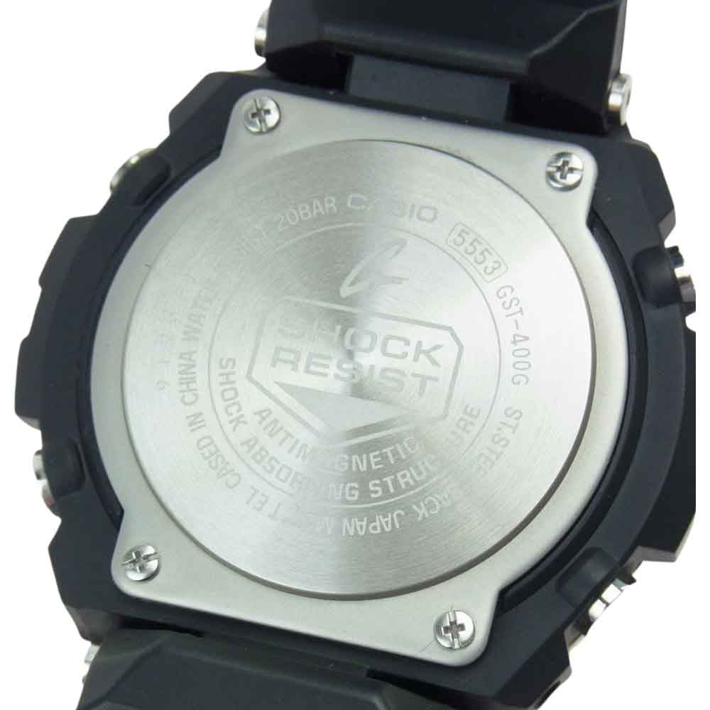 G-SHOCK ジーショック GST-400G G-STEEL ジースチール アナデジ クォーツ 腕時計 ウォッチ ブラック系 ゴールド系【中古】