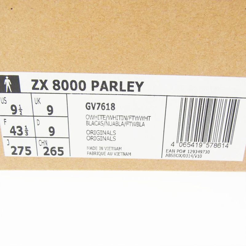 adidas アディダス GV7618 Originals オリジナル ZX 8000 PARLEY パーレイ スニーカー ホワイト ホワイ