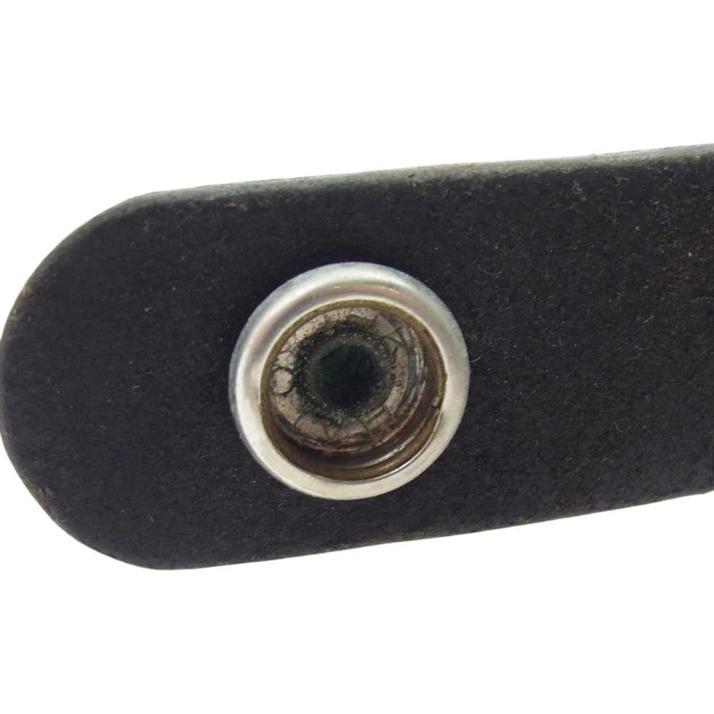 STOPLIGHT ストップライト クロスコンチョ付き レザー ベルトループ ブラック ブラック系【中古】