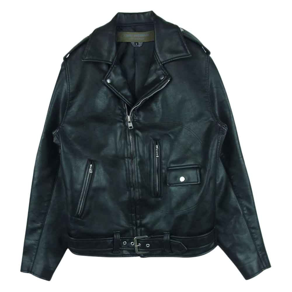 JUNYA WATANABE COMME des GARCONS ジュンヤワタナベコムデギャルソン JS-J002 AD2016 FAUX LEATHER DOUBLE RIDERS JACKET フェイクレザー ダブル ライダース ジャケット ブラック系 S【中古】