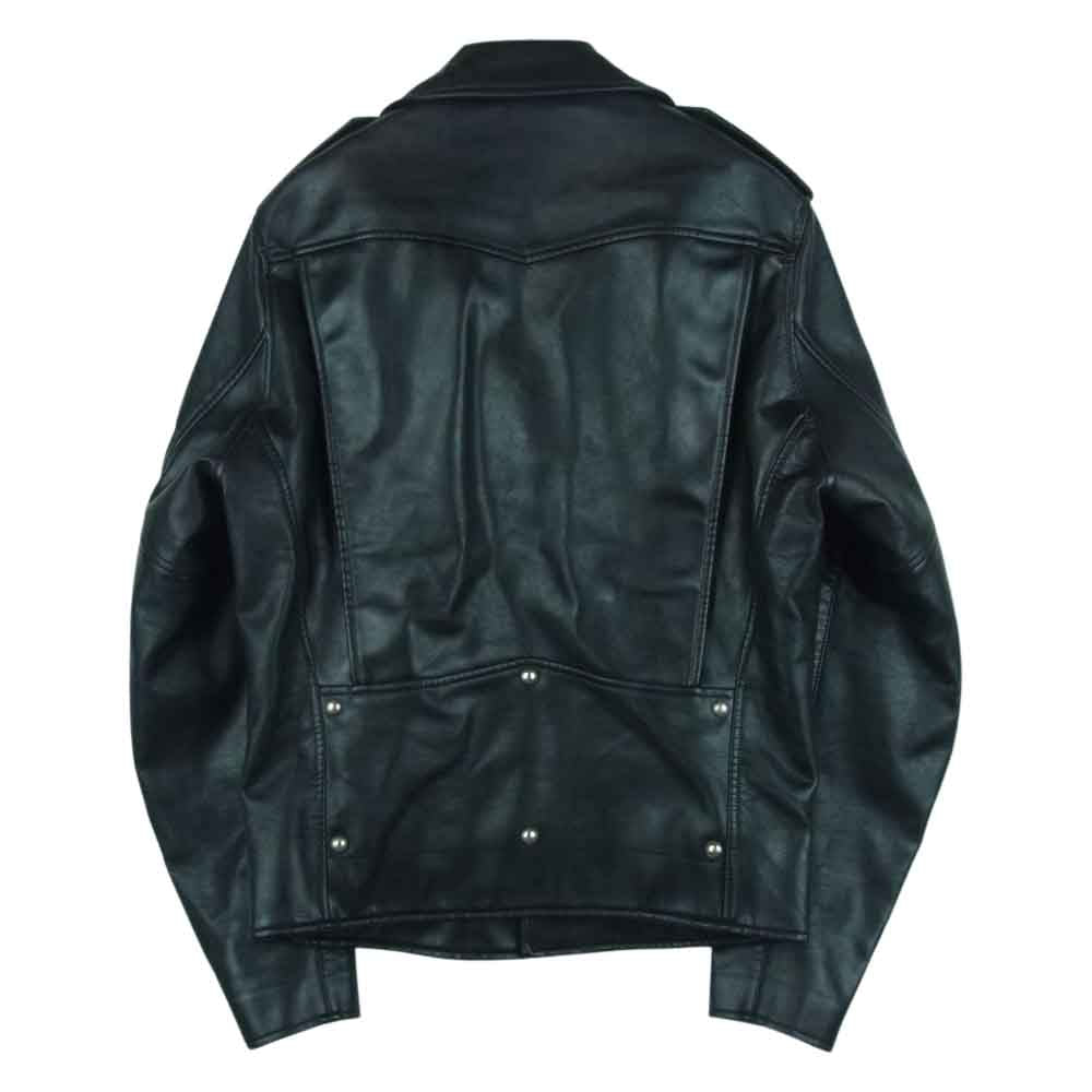 JUNYA WATANABE COMME des GARCONS ジュンヤワタナベコムデギャルソン JS-J002 AD2016 FAUX LEATHER DOUBLE RIDERS JACKET フェイクレザー ダブル ライダース ジャケット ブラック系 S【中古】
