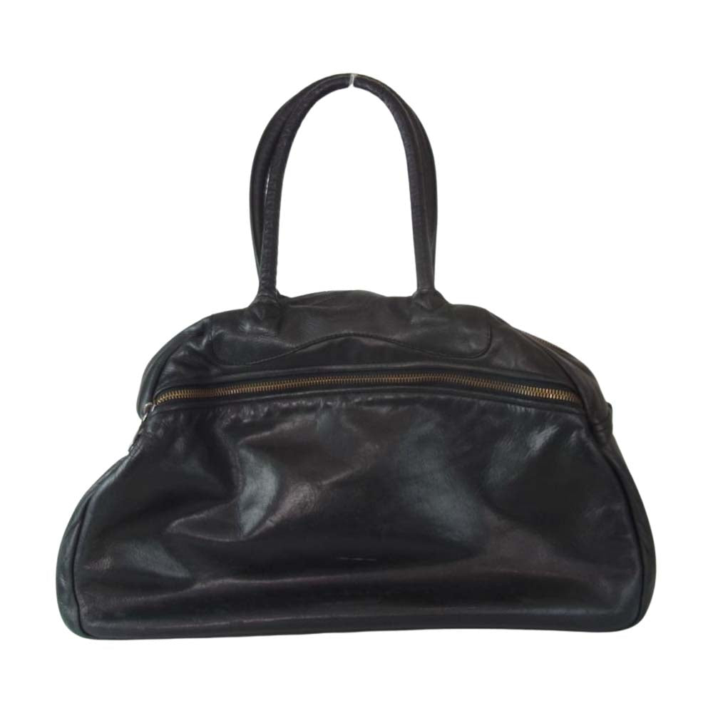 ジャスエムビー レザー ボストンバック ブラック系【中古】