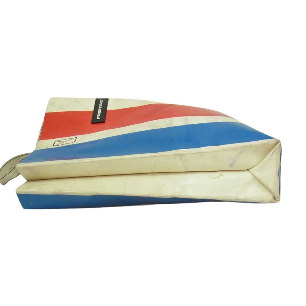 FREITAG フライターグ トート バッグ ブルー×ホワイト×レッド オフ