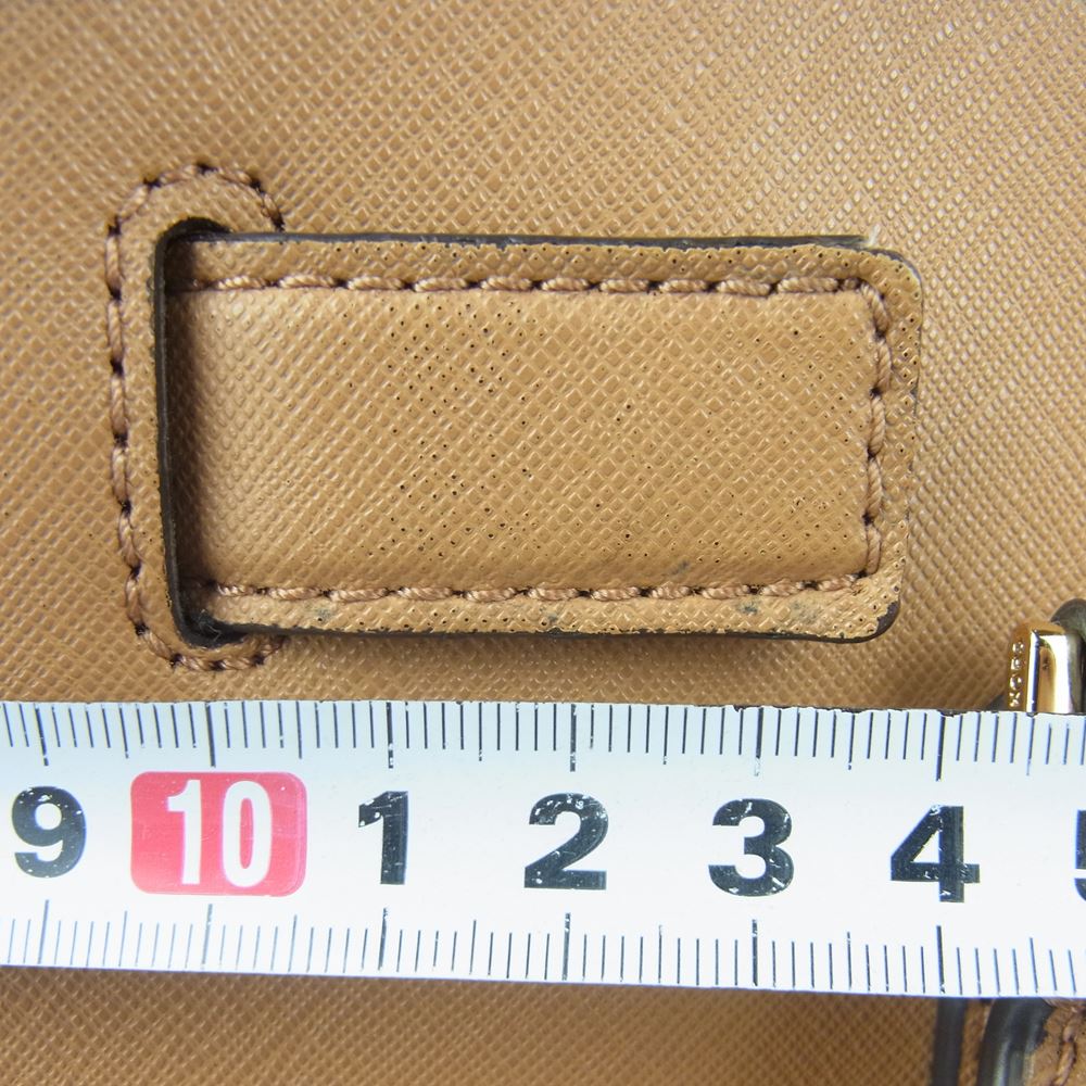 Michael Kors マイケルコース DILLON ディロン ラージ トップジップ サッチェル ショルダー ハンド バッグ ブラウン系【中古】