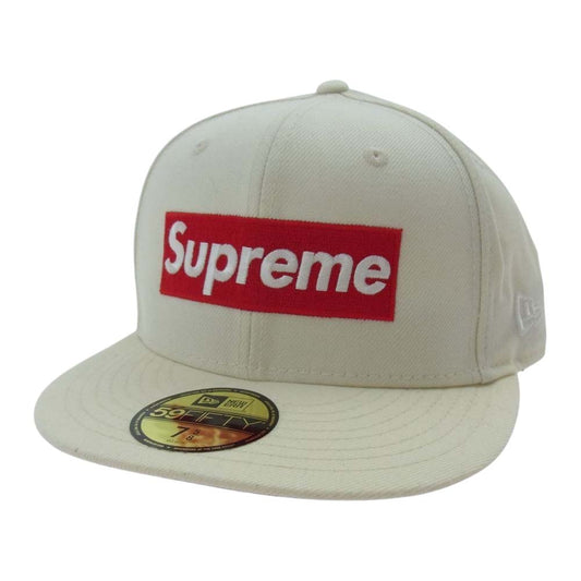 Supreme シュプリーム 20AW World Famous Box Logo New Era Cap ニューエラ ボックスロゴ キャップ オフホワイト系 7 5/8【中古】