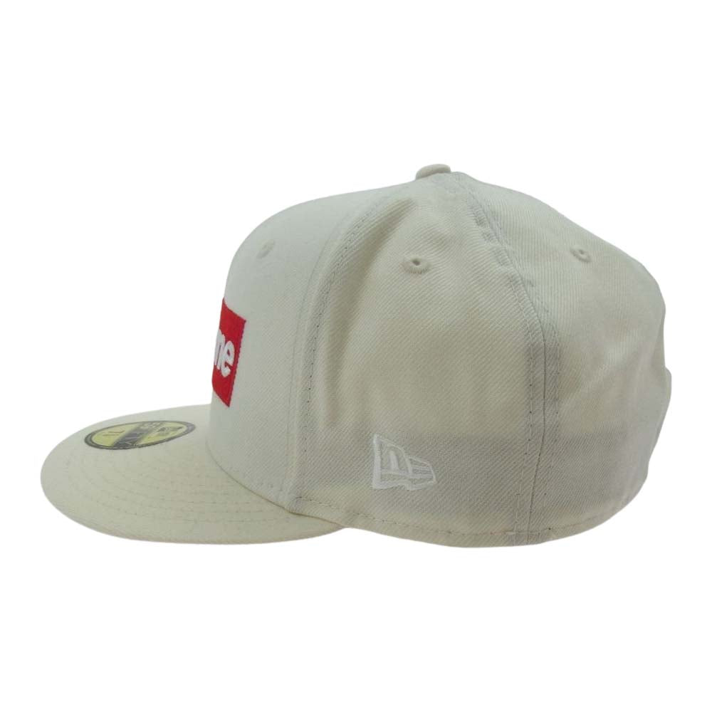 Supreme シュプリーム 20AW World Famous Box Logo New Era Cap ニューエラ ボックスロゴ キャップ オフホワイト系 7 5/8【中古】