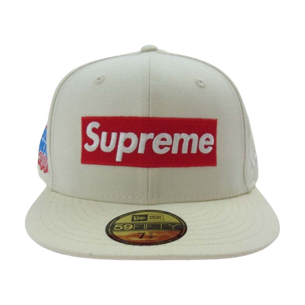 Supreme シュプリーム 20AW World Famous Box Logo New Era Cap ニューエラ ボックスロゴ キャップ オフホワイト系 7 5/8【中古】