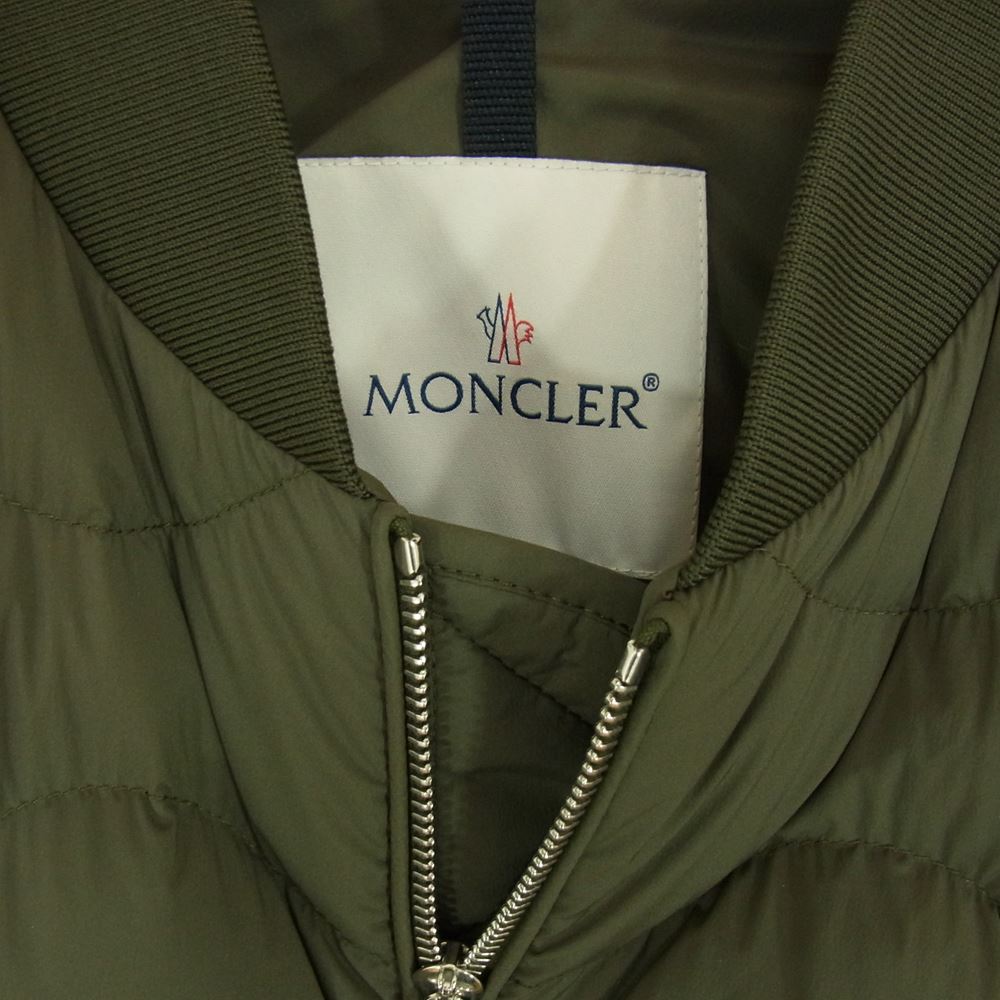 MONCLER モンクレール BORELY キルティング パテッド ダウンジャケット カーキ系 2【極上美品】【中古】