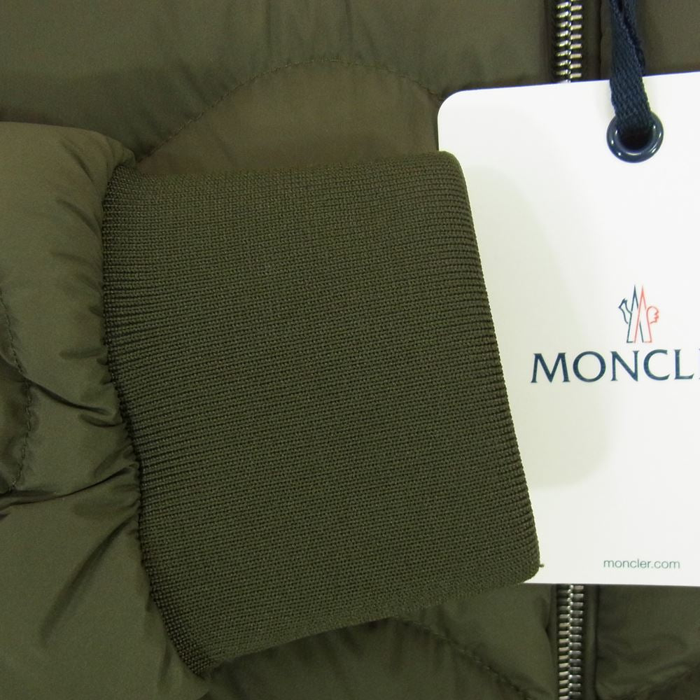 MONCLER モンクレール BORELY キルティング パテッド ダウンジャケット カーキ系 2【極上美品】【中古】
