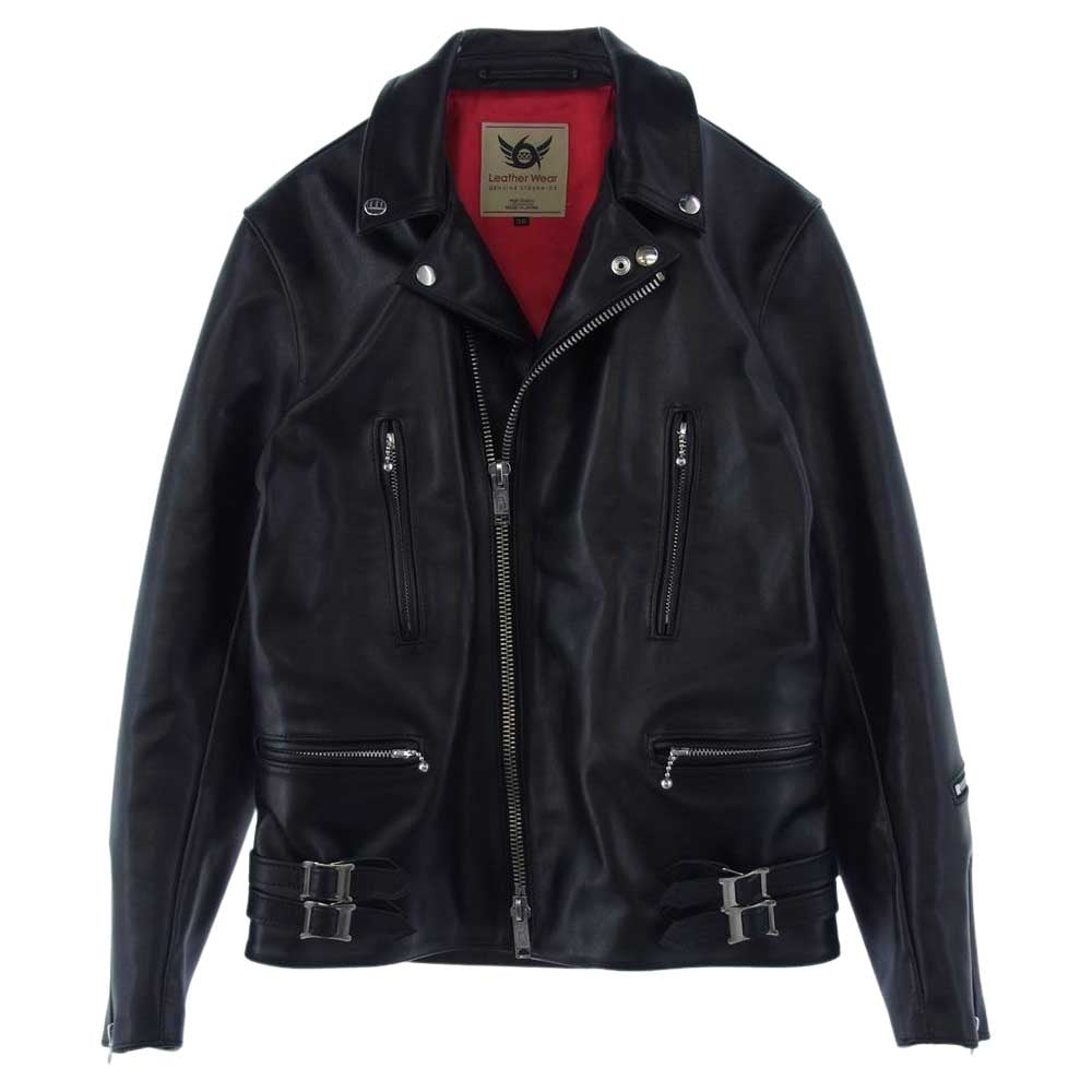トリプルシックスレザーウェア LJM1TFL タイトフィット サイド ベルト ダブルライダース ブラック  ブラック系 36【中古】