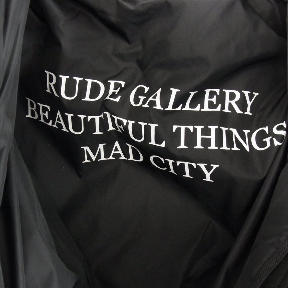 RUDE GALLERY ルードギャラリー 68948-3 Rabbit Fur Sherpa Warm Down Coat Jacket ラビット ファー シェルパ ウォーム パーカ ダウン コート ブラック系 3【美品】【中古】