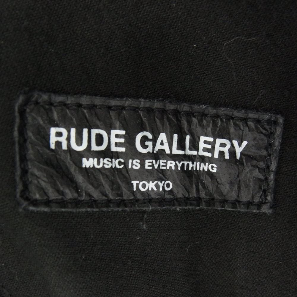 RUDE GALLERY ルードギャラリー 68948-3 Rabbit Fur Sherpa Warm Down Coat Jacket ラビット ファー シェルパ ウォーム パーカ ダウン コート ブラック系 3【美品】【中古】