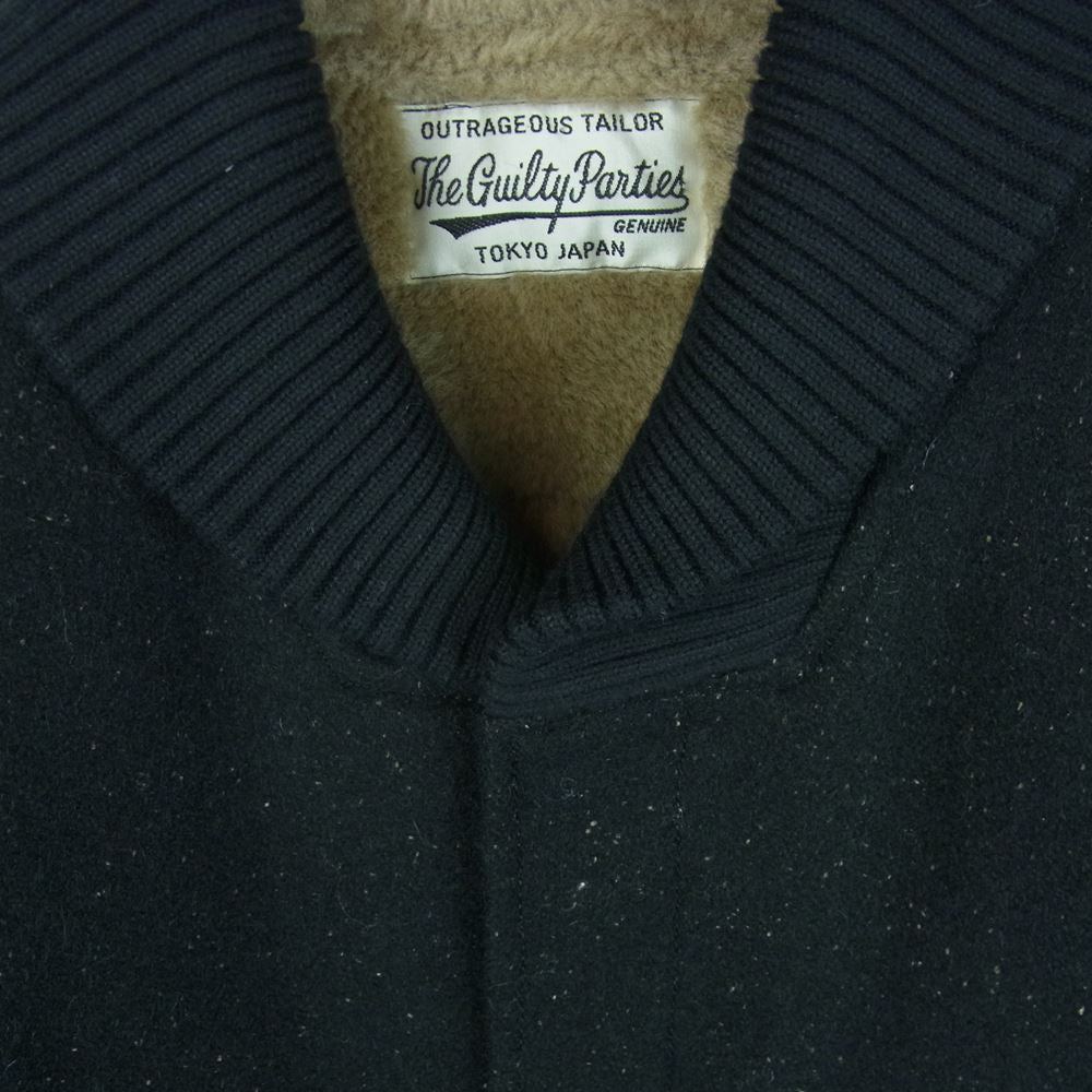 WACKO MARIA ワコマリア 15AW 15FW-WMO-CO11 WOLF'S HEAD ウルフズヘッド CAR CLUB JACKET カー クラブ ジャケット ブラック系 M【美品】【中古】