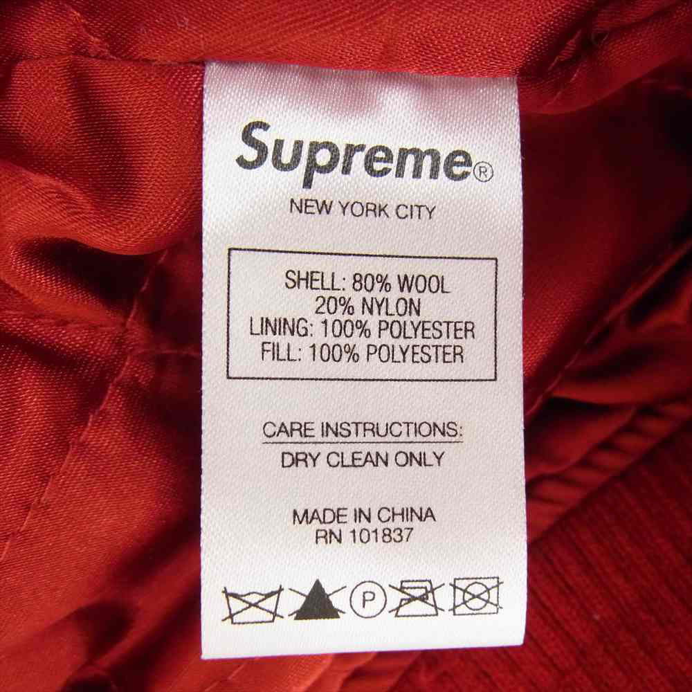 Supreme シュプリーム 19AW Delta Logo Varsity Jacket デルタ ロゴ バーシティ ジャケット レッド系 XL【中古】