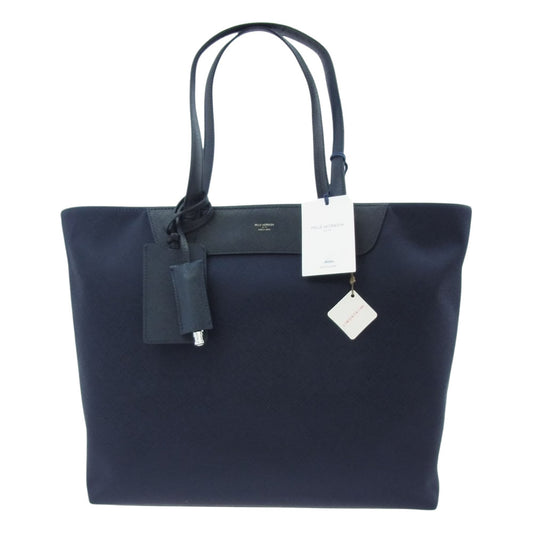 PELLE MORBIDA ペッレモルビダ pmo-ca113 CA113 パスケース ＆ ホイッスル カジュアル トート バッグ ネイビー ダークネイビー系【新古品】【未使用】【中古】