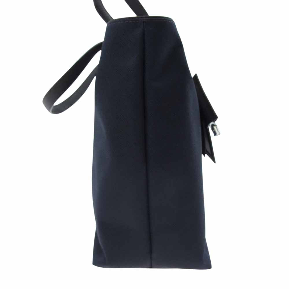 PELLE MORBIDA ペッレモルビダ pmo-ca113 CA113 パスケース ＆ ホイッスル カジュアル トート バッグ ネイビー系【新古品】【未使用】【中古】