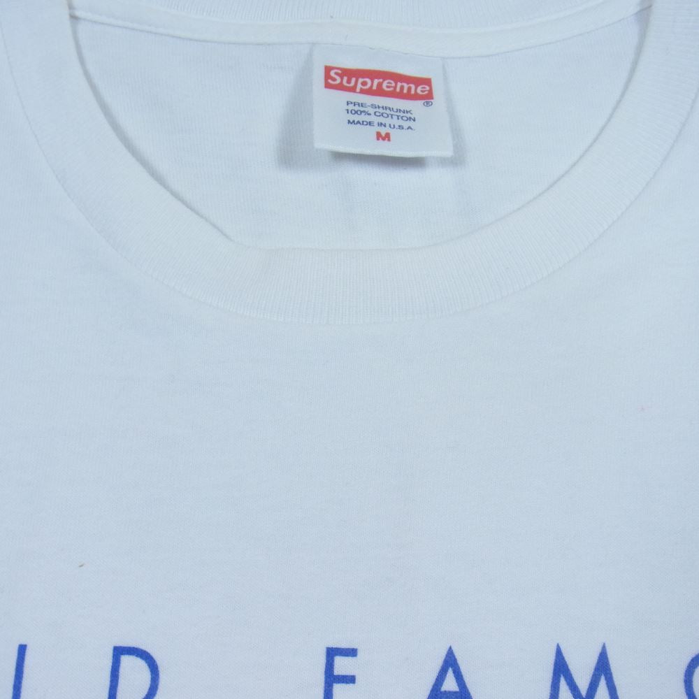 Supreme シュプリーム 15SS World Famous Tee ワールド フェイマス 半袖 Tシャツ ホワイト系 M【中古】