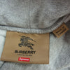 Supreme シュプリーム 22SS  × Burberry Box Logo Hooded Sweatshirt バーバリー ボックス ロゴ パーカー スウェットパーカー フーディ グレー系 S【中古】