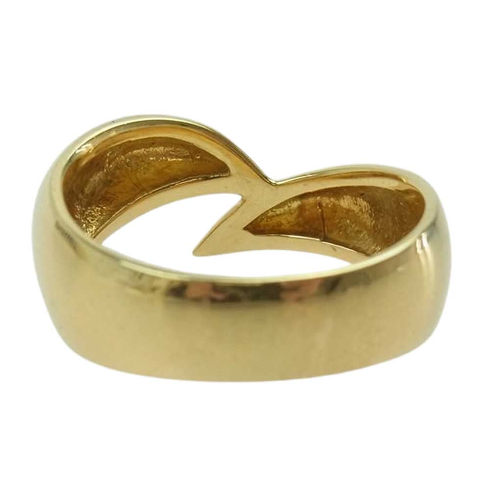 サンメイア One Wave Ring K18 リング 11号 ゴールド系【中古】