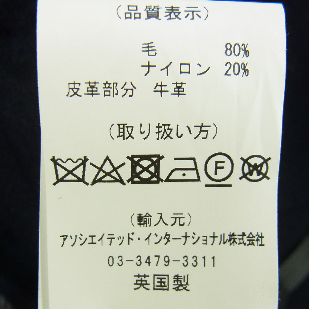 Gloverall グローバーオール 裏地 チェック ダッフルコート ネイビー系 M【美品】【中古】