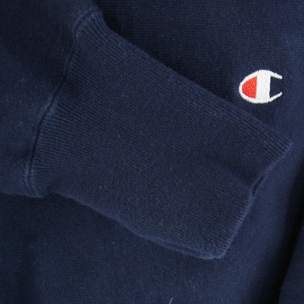 Champion チャンピオン 90s USA製 ビンテージ 刺繍タグ REVERSE WEAVE リバースウィーブ スウェットパーカー ネイビー系【中古】