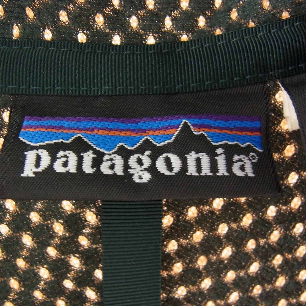patagonia パタゴニア 90s USA製 ビンテージ ベビーレトロ カーディガン フリース ジャケット ブラウン系 ブラック系 M【中古】