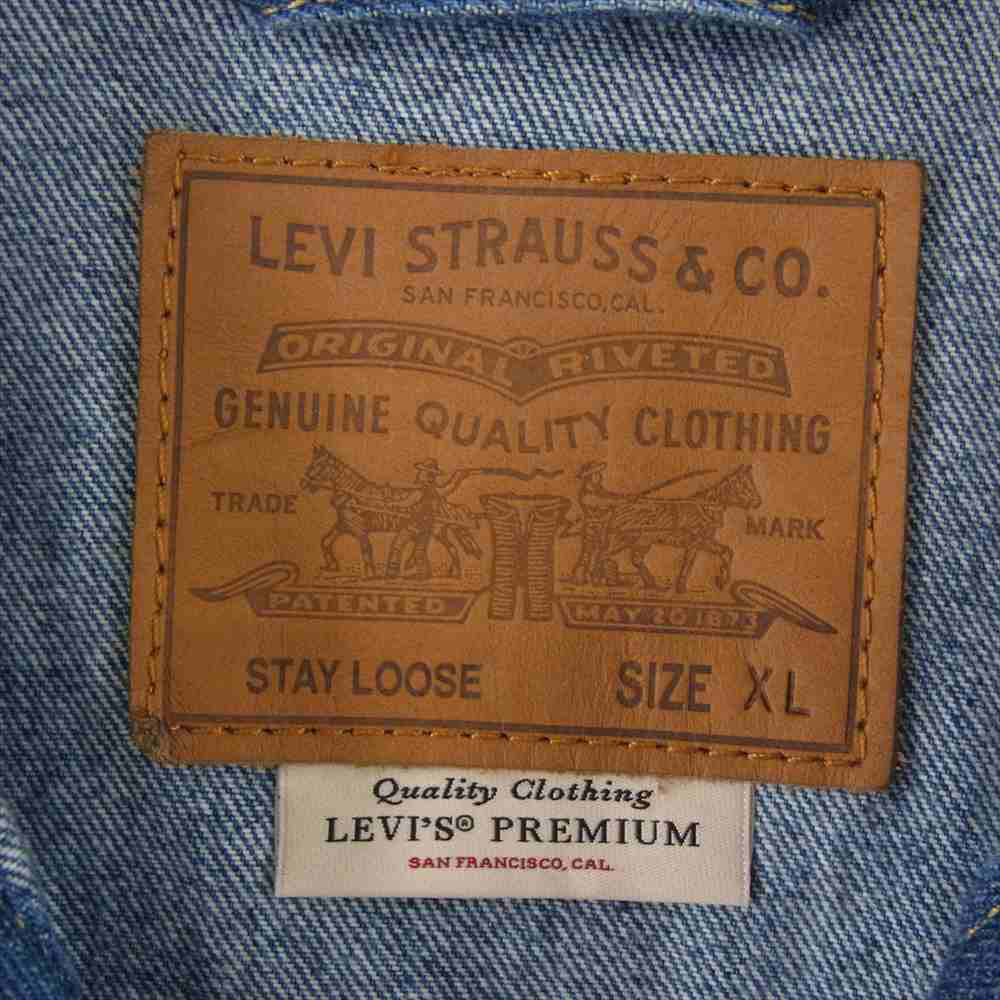 Levi's リーバイス  STAY LOOSE デニム トラッカージャケット ネイビー系 ブルー系 XL【中古】
