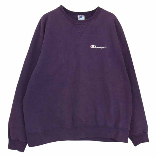 Champion チャンピオン 90s USA製 ヴィンテージ スウェット パープル系 XL【中古】