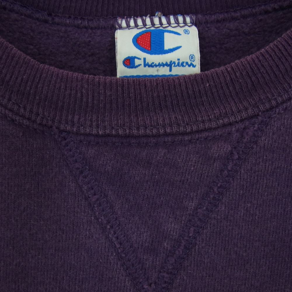 Champion チャンピオン 90s USA製 ヴィンテージ スウェット パープル系 XL【中古】