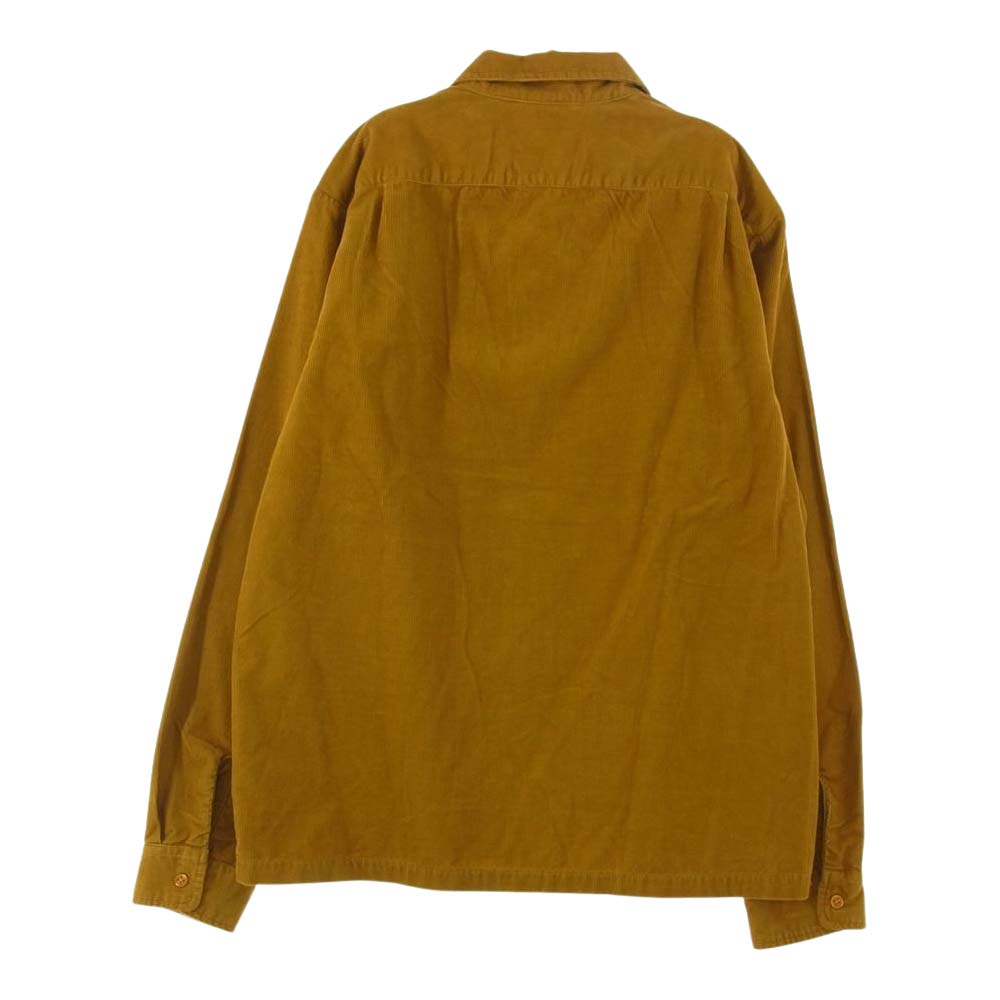Supreme シュプリーム Corduroy Shirt コーデュロイ 長袖 シャツ イエロー系 M【中古】