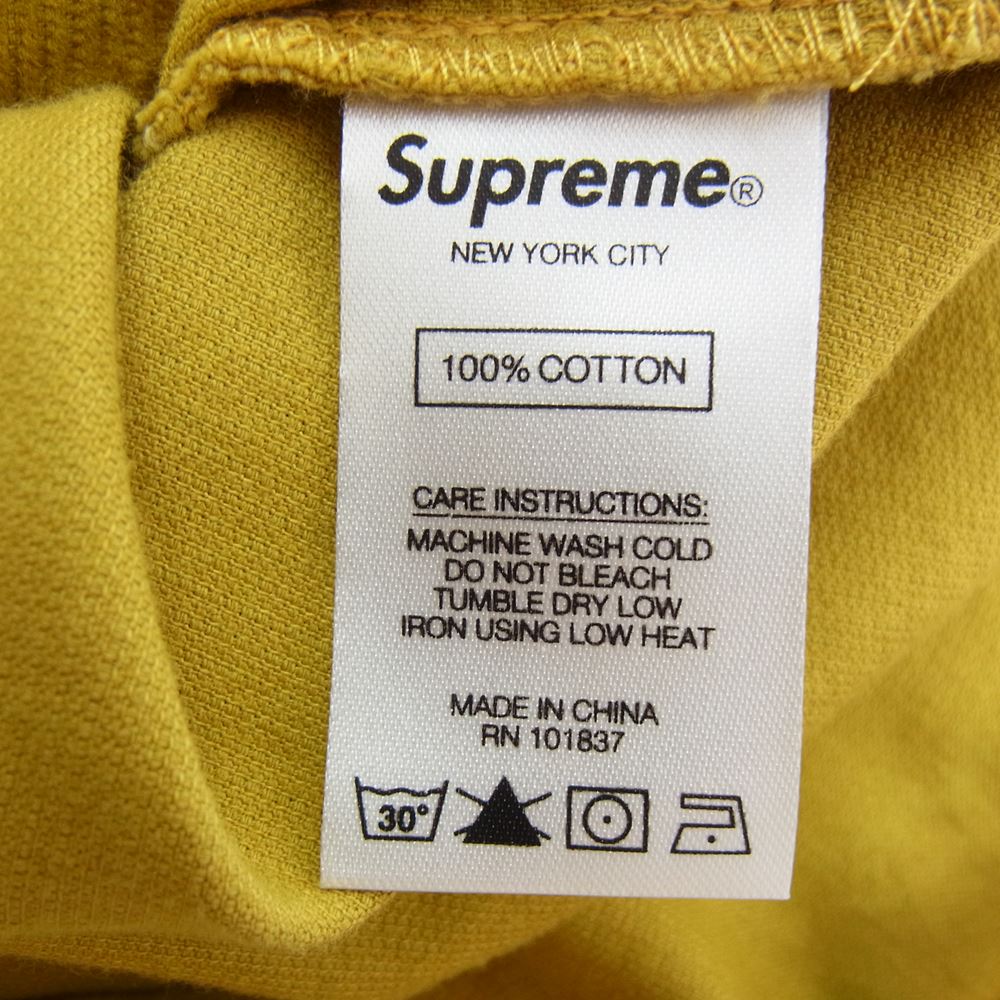 Supreme シュプリーム Corduroy Shirt コーデュロイ 長袖 シャツ イエロー系 M【中古】