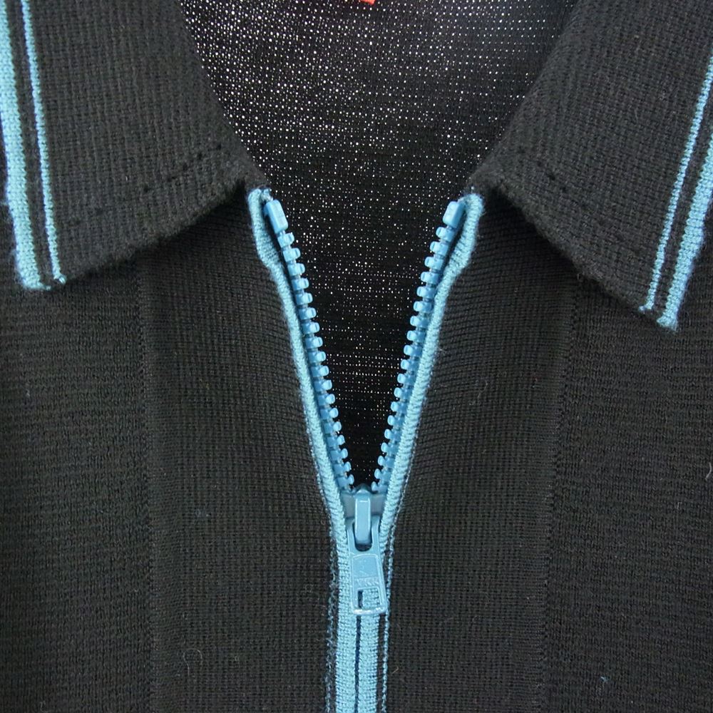 Supreme シュプリーム 19AW Color Blocked Zip Up Sweater カラー ブロック ジップ アップ スウェット ブルー系 L【中古】