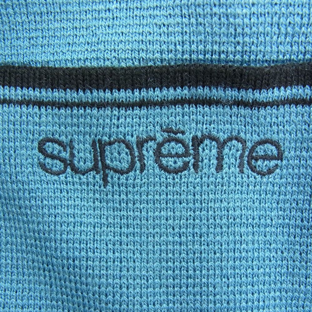 Supreme シュプリーム 19AW Color Blocked Zip Up Sweater カラー ブロック ジップ アップ スウェット ブルー系 L【中古】
