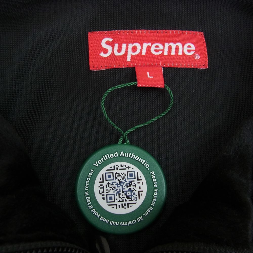 Supreme シュプリーム 21AW Velour Track Jacket ベロア トラック ジャケット ブラック系 L【中古】