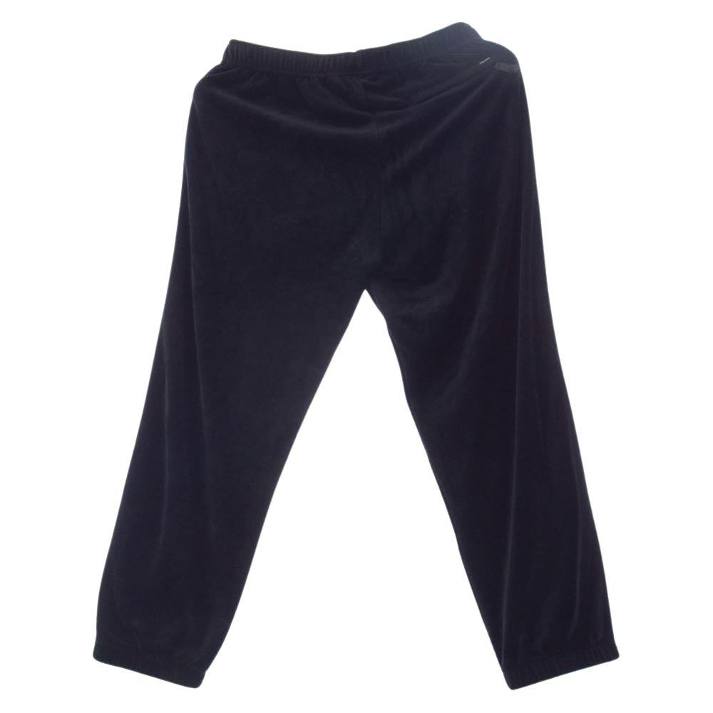 Supreme シュプリーム 22AW Studded Velour Track Pant スタッズ ベロア トラック ライン パンツ ブラック系 S【中古】