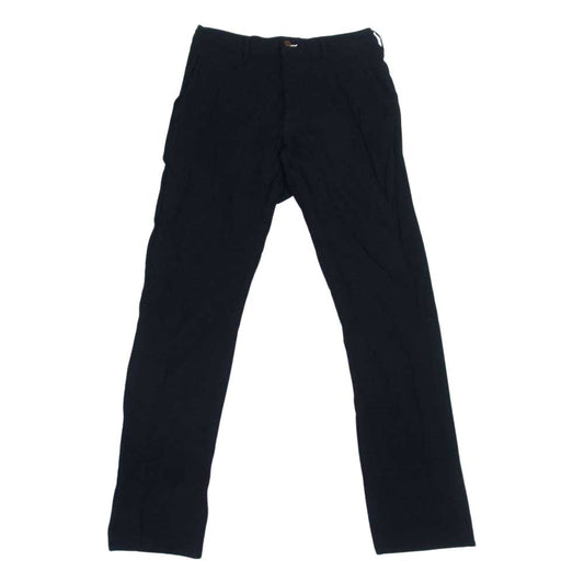 COMME des GARCONS HOMME PLUS コムデギャルソンオムプリュス 12AW PJ-P030 ポリ縮絨 ジップフライ ストレート パンツ ブラック系 S【中古】