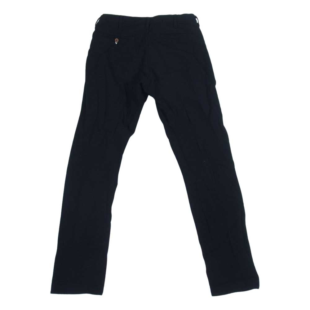 COMME des GARCONS HOMME PLUS コムデギャルソンオムプリュス 12AW PJ-P030 ポリ縮絨 ジップフライ ストレート パンツ ブラック系 S【中古】