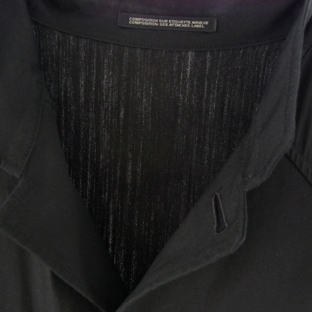 Yohji Yamamoto POUR HOMME ヨウジヤマモトプールオム 19SS HH-C09-039 ラグランスリーブ レーヨン混 スタンドカラー ロングジャケット コート ブラック系 １【中古】