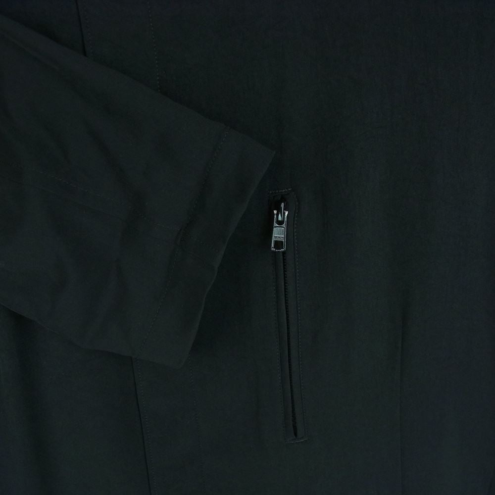 Yohji Yamamoto POUR HOMME ヨウジヤマモトプールオム 20SS HN-J59-500 rear logo print oversized shirt jacket リアロゴ ダブルジップ オーバーサイズ ロング シャツ ジャケット ブラック系 3【中古】