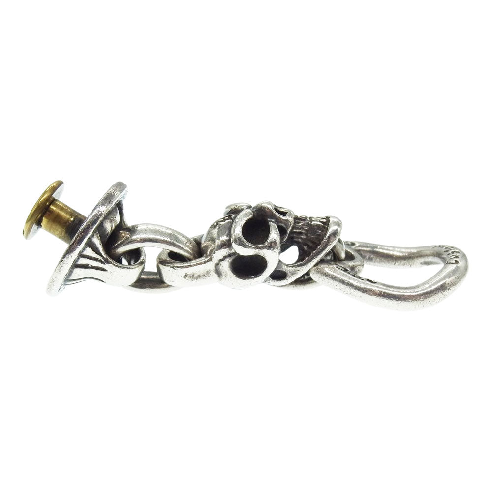BILL WALL LEATHER ビルウォールレザー グッドラックスカル ウォレット リング シルバー系【中古】