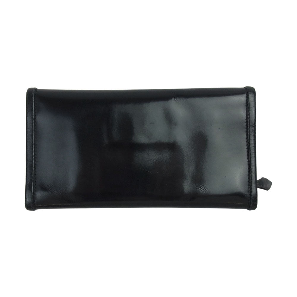 BILL WALL LEATHER ビルウォールレザー コンチョボタン レザー ロングウォレット 長財布 ブラック系【中古】