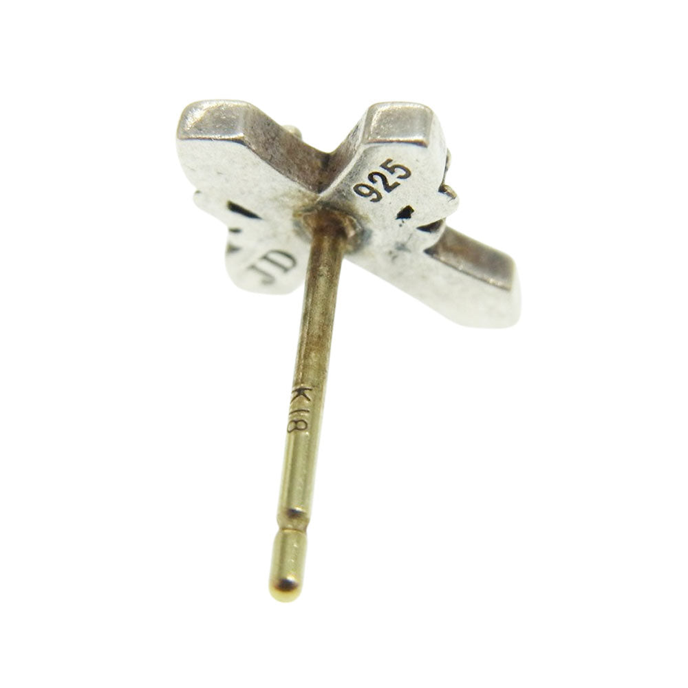 Justin Davis ジャスティンデイビス SEJ843 2 DINKY CROSS クロス ピアス シルバー系【中古】