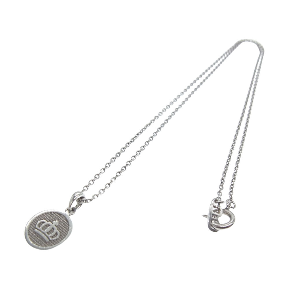Justin Davis ジャスティンデイビス クラウン サークル チャーム ネックレス シルバー系【中古】